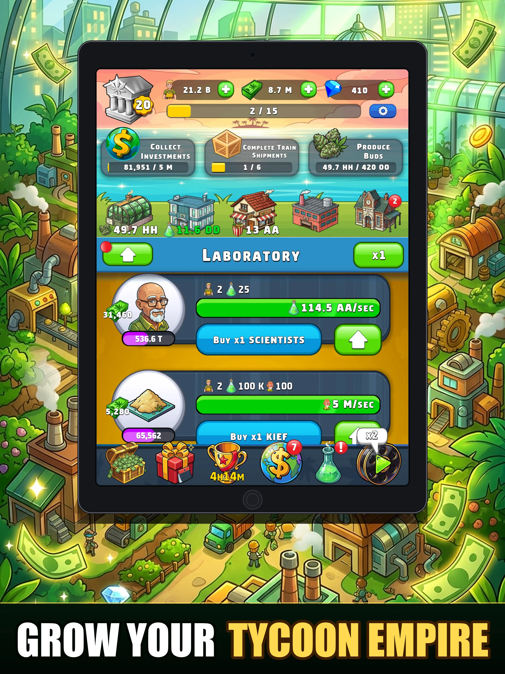 Hempire Tycoon - Weed Idle screenshot